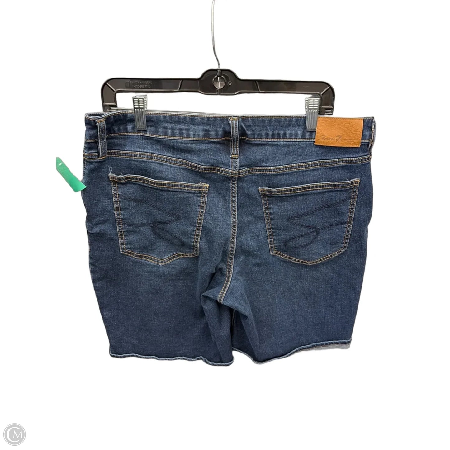 Shorts By Seven 7 In Blue Denim, Size: 14