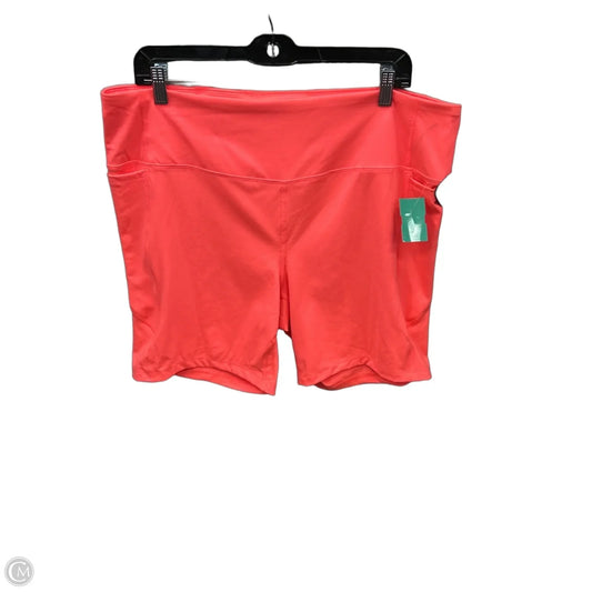 Athletic Shorts By Athletic Works In Pink, Size: 1x