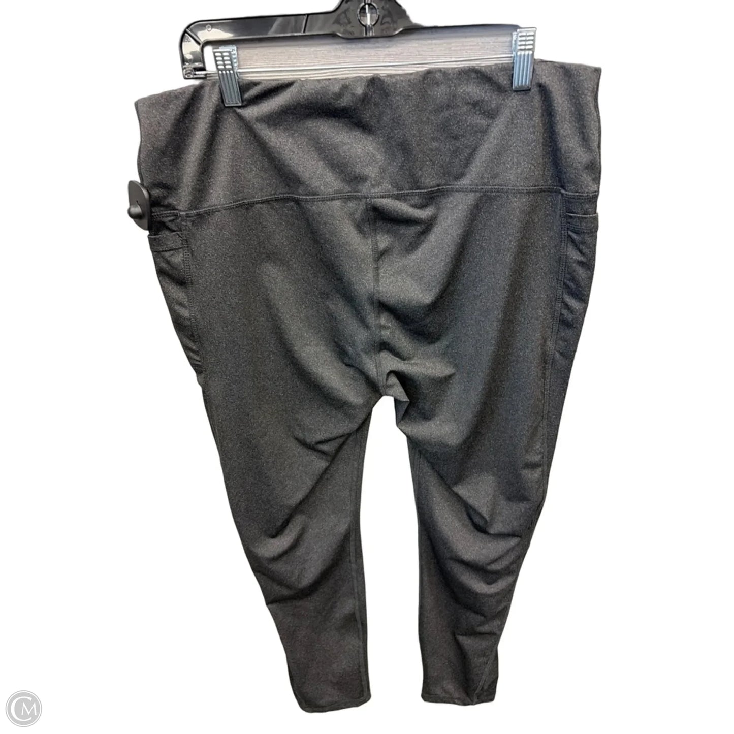 Athletic Leggings By Clothes Mentor In Grey, Size: 2x