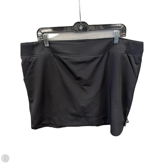 Athletic Skirt By 32 Degrees In Black, Size: Xxl