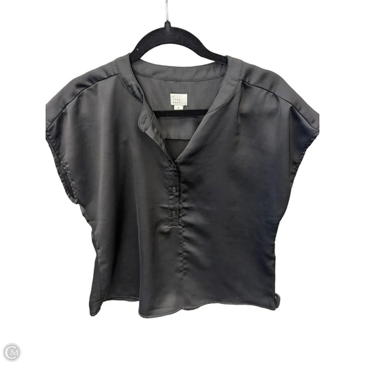 Top Short Sleeve By A New Day In Black, Size: M