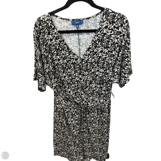 Dress Casual Midi By Apt 9 In Black, Size: Xl