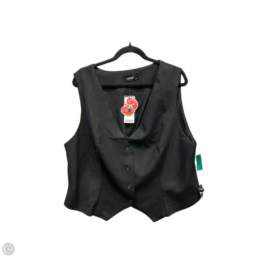 Vest Other By Cider In Black, Size: 2x