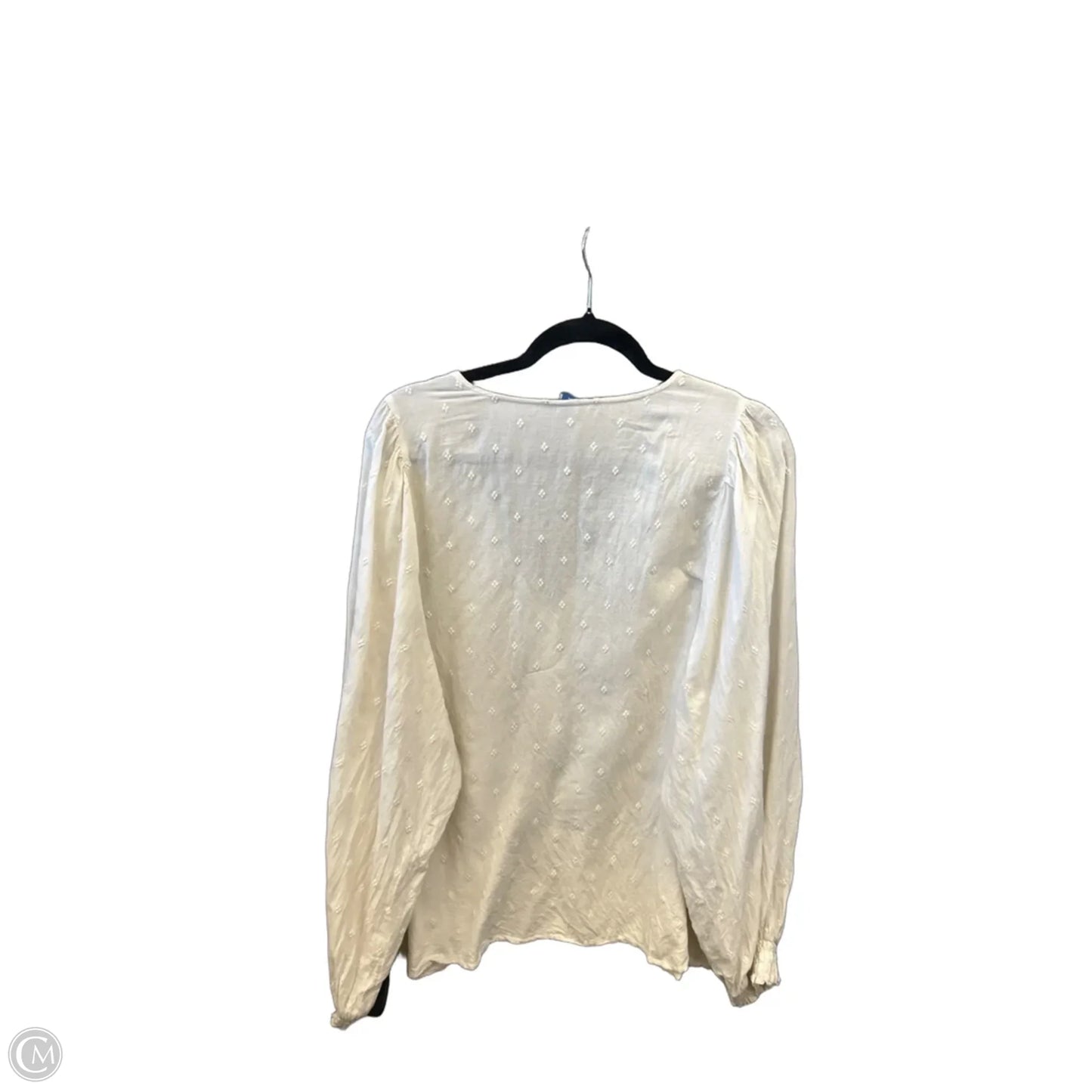 Top Long Sleeve By Old Navy In Cream, Size: Xxl