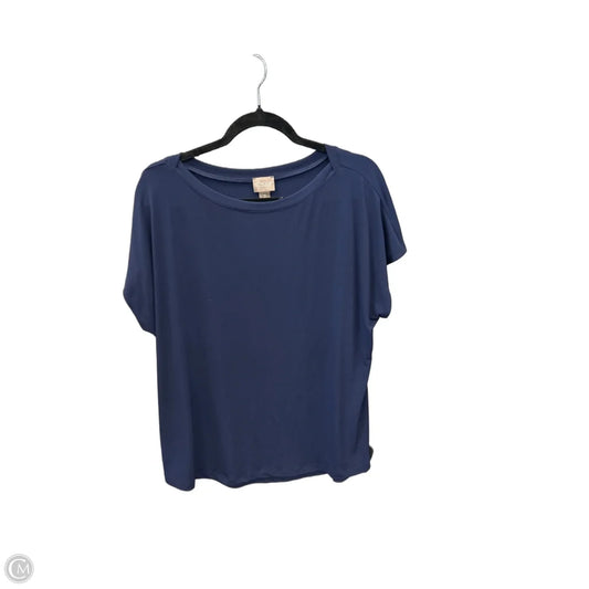 Top Short Sleeve By Chicos In Blue, Size: Xl
