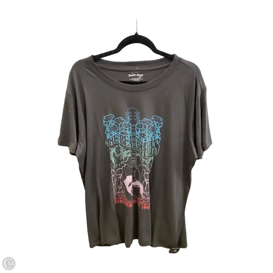 Top Short Sleeve By Clothes Mentor In Grey, Size: Xl