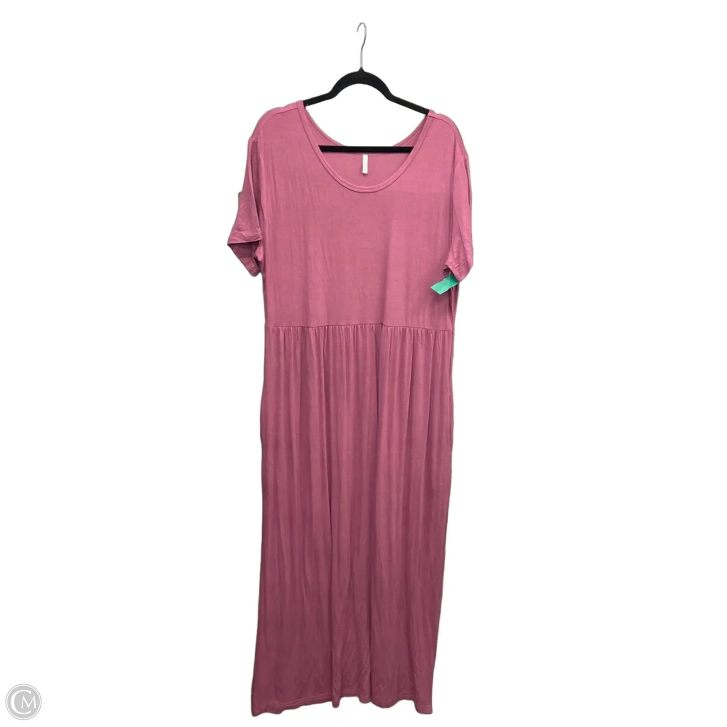 Dress Casual Maxi By Clothes Mentor In Pink, Size: 2x