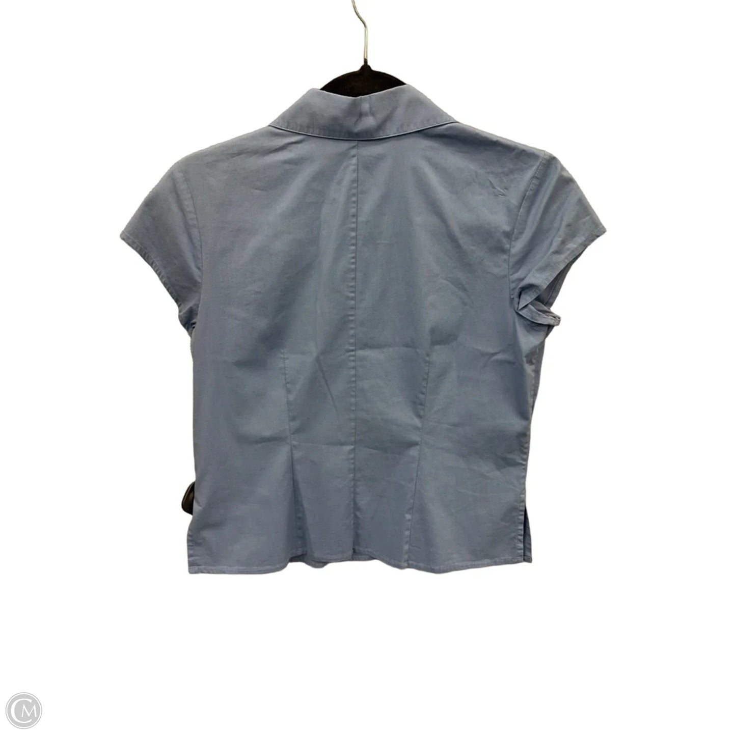 Top Short Sleeve By Valerie Stevens In Blue, Size: Sp