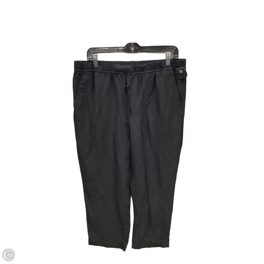 Pants Linen By H&m In Black, Size: 12
