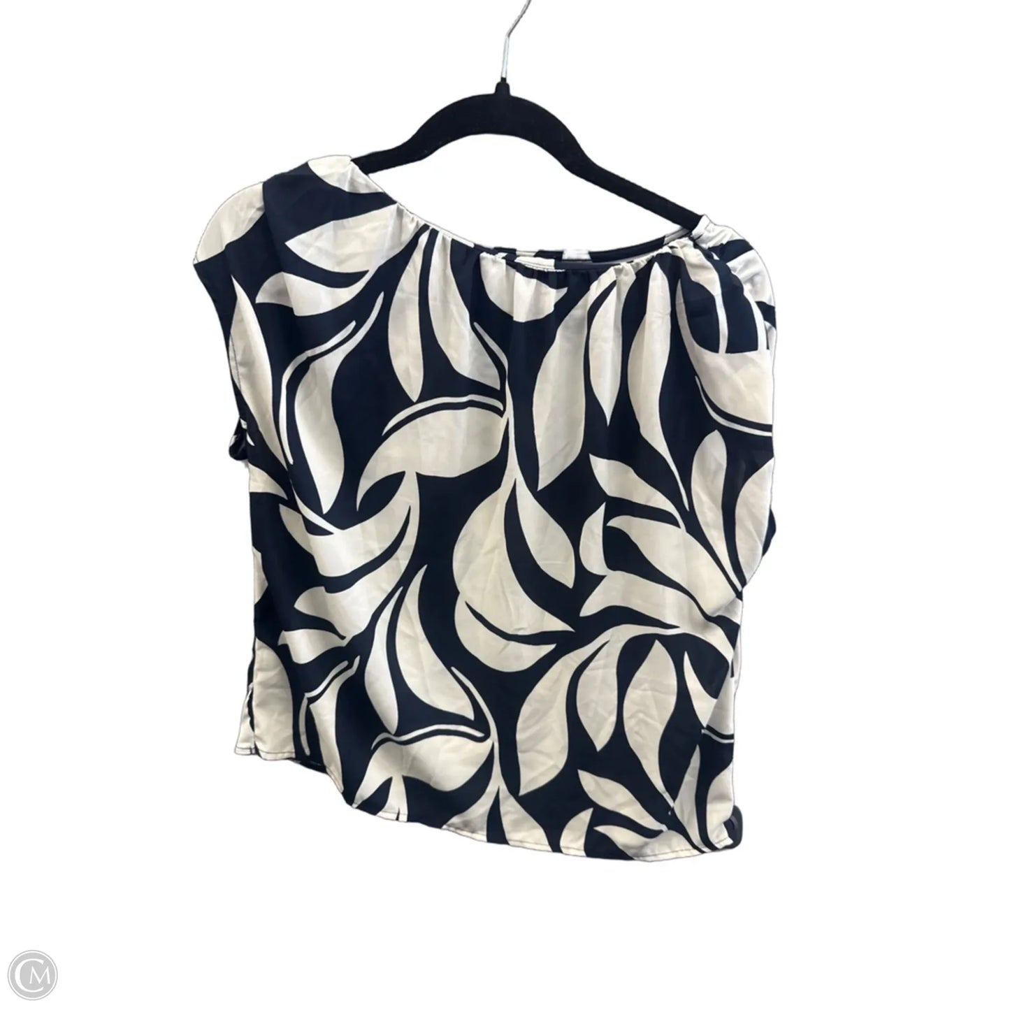 Top Sleeveless By Ann Taylor In Blue & White, Size: M