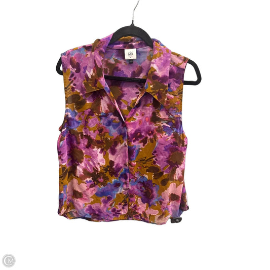 Top Sleeveless By Cabi In Purple, Size: M