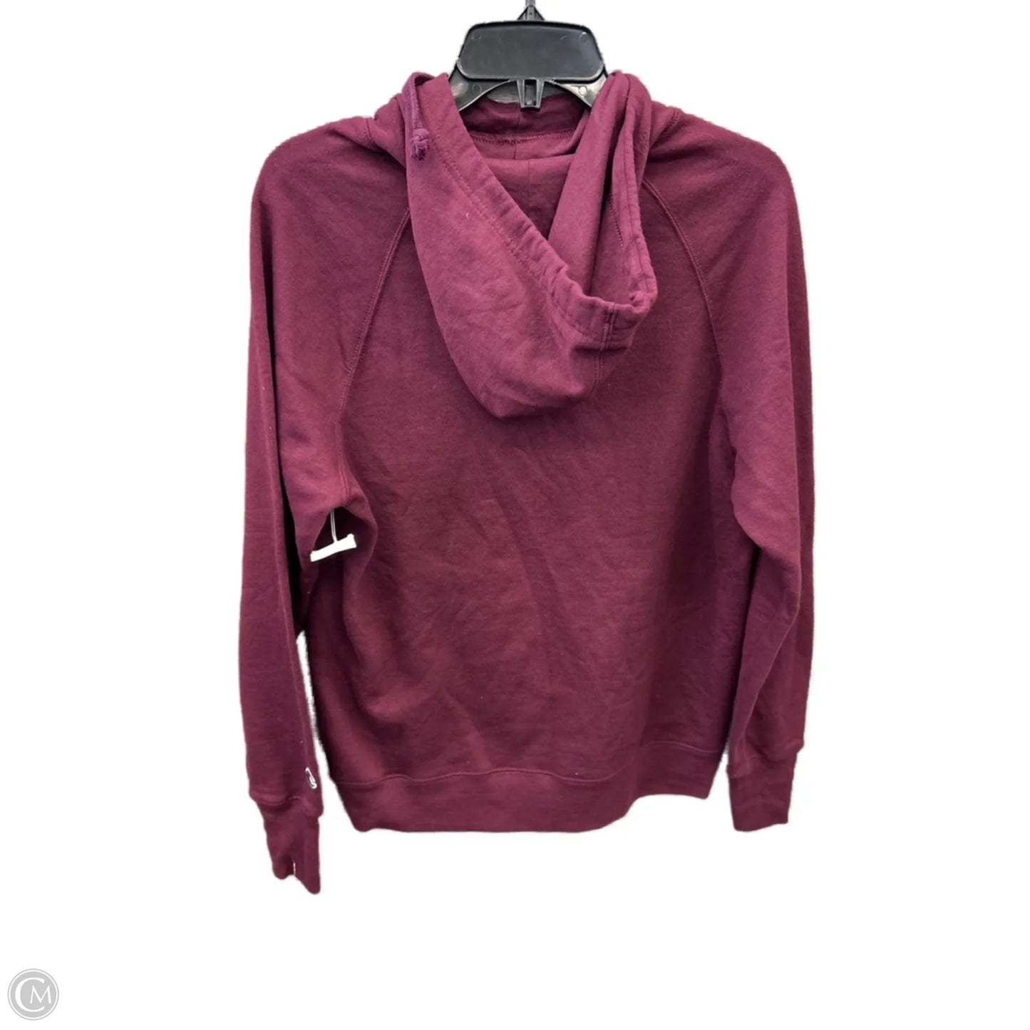 Sweatshirt Hoodie By Champion In Purple, Size: M