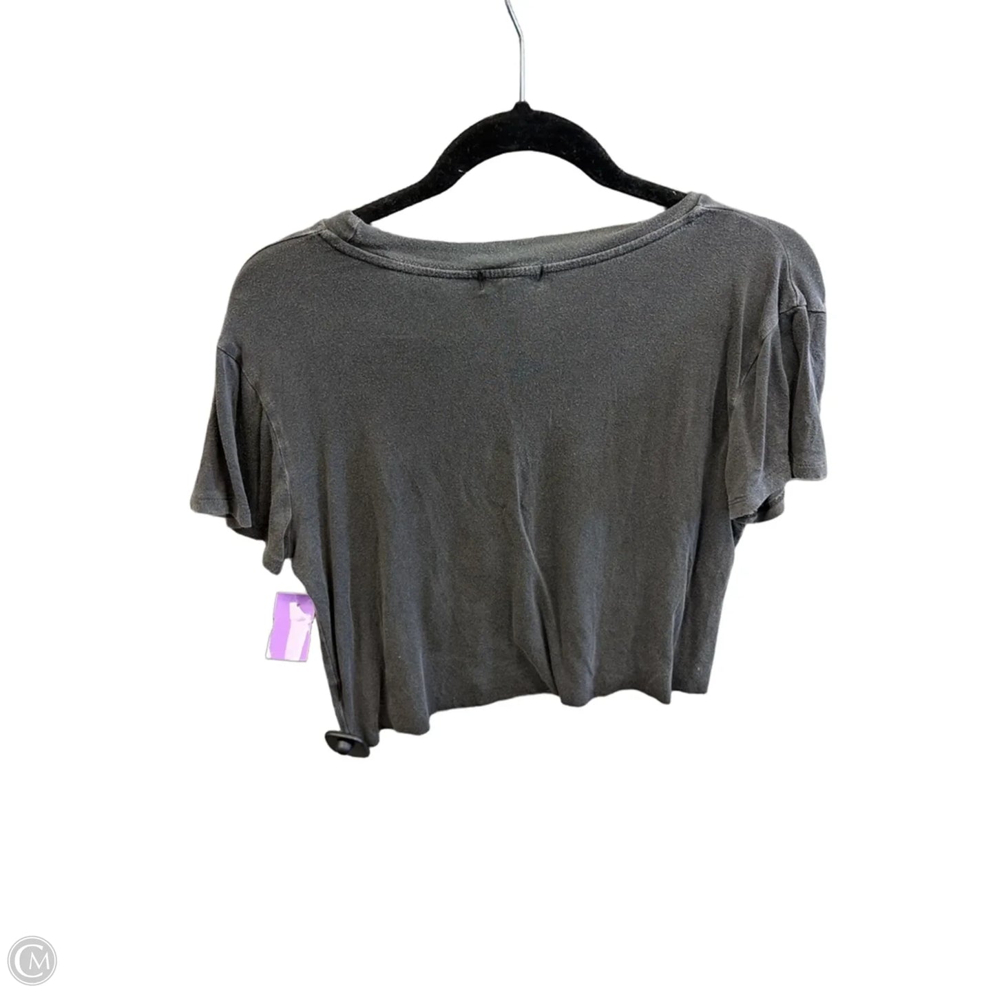 Top Short Sleeve By Originality In Grey, Size: S