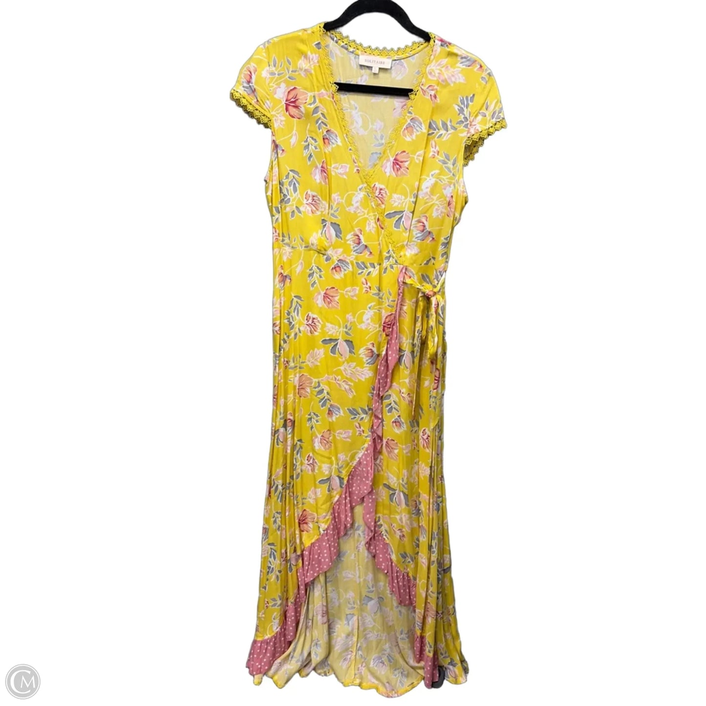 Dress Casual Maxi By Solitaire In Yellow, Size: L