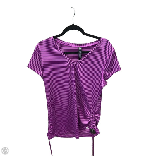 Athletic Top Short Sleeve By Rbx In Purple, Size: Xl