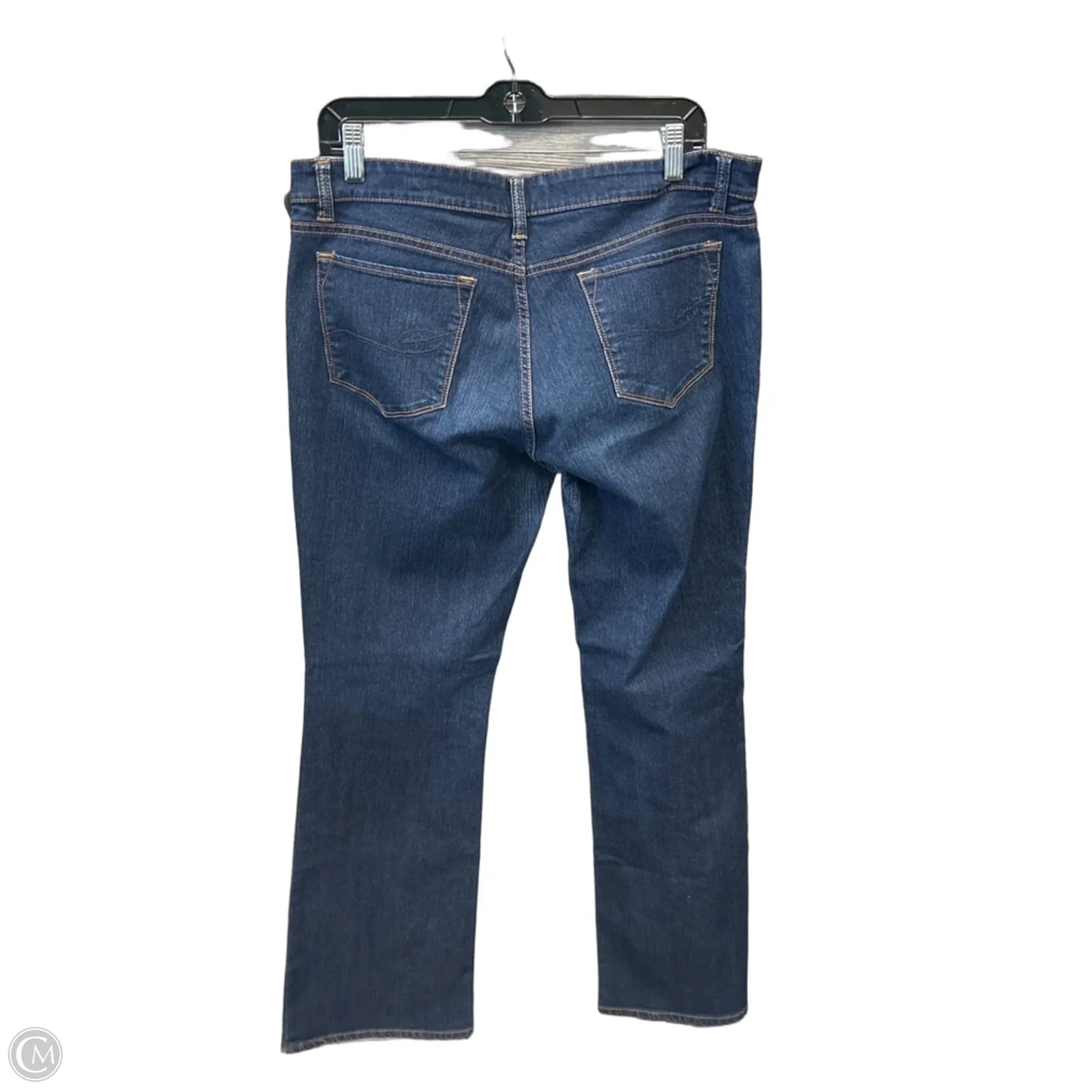 Jeans Straight By Daisy Fuentes In Blue Denim, Size: 12