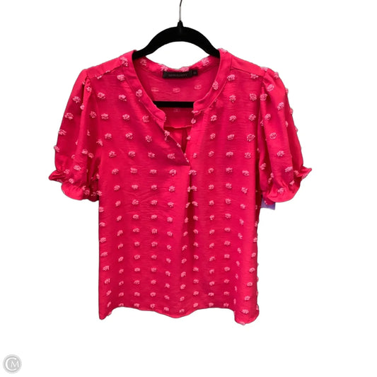 Top Short Sleeve By Merokeety In Pink, Size: S