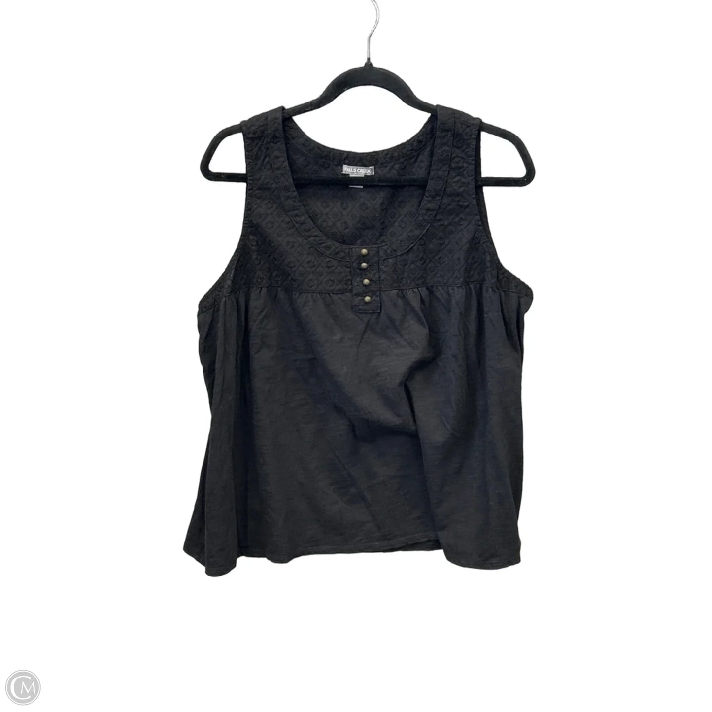 Top Sleeveless By Falls Creek In Black, Size: L