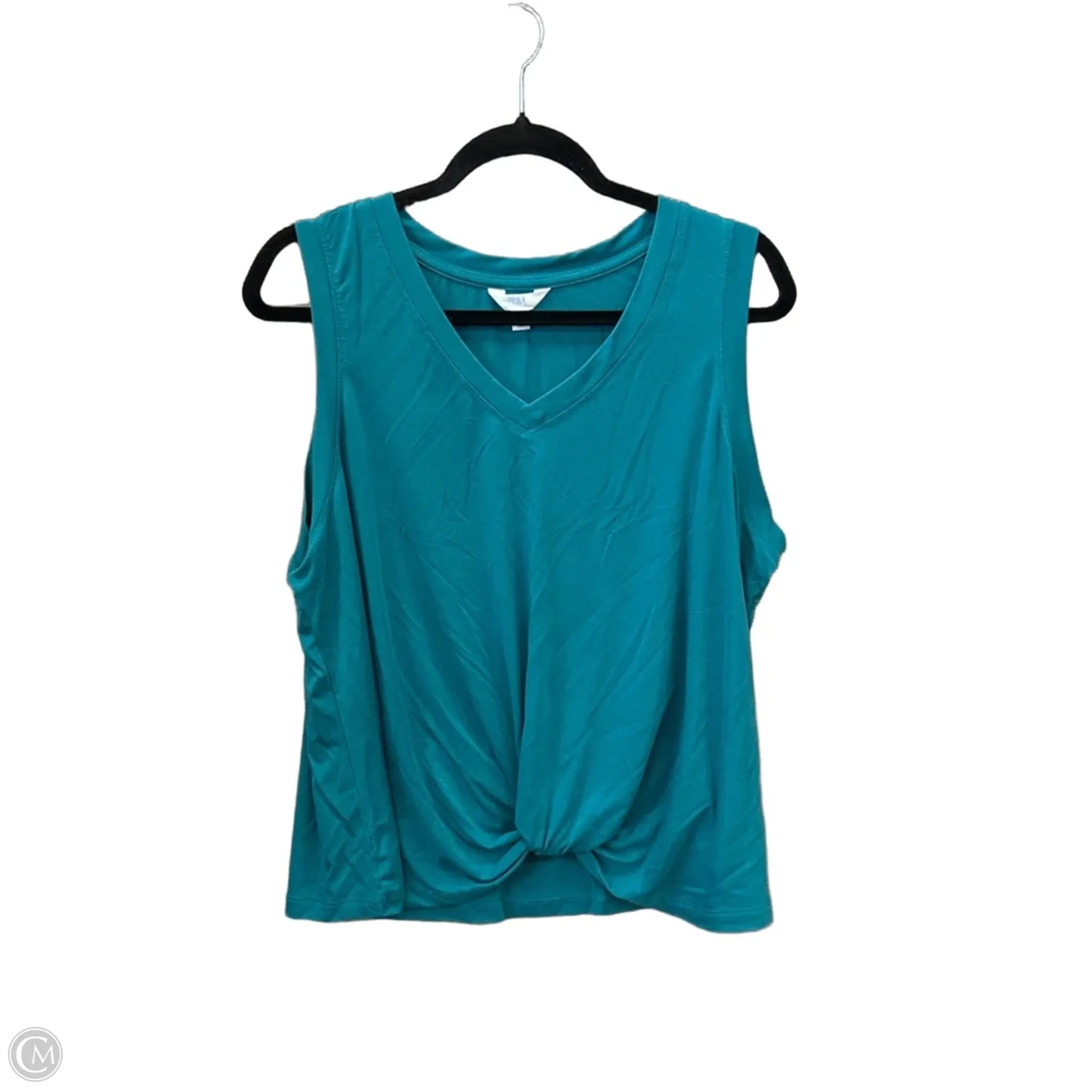Top Sleeveless Basic By Time And Tru In Blue, Size: Xxl