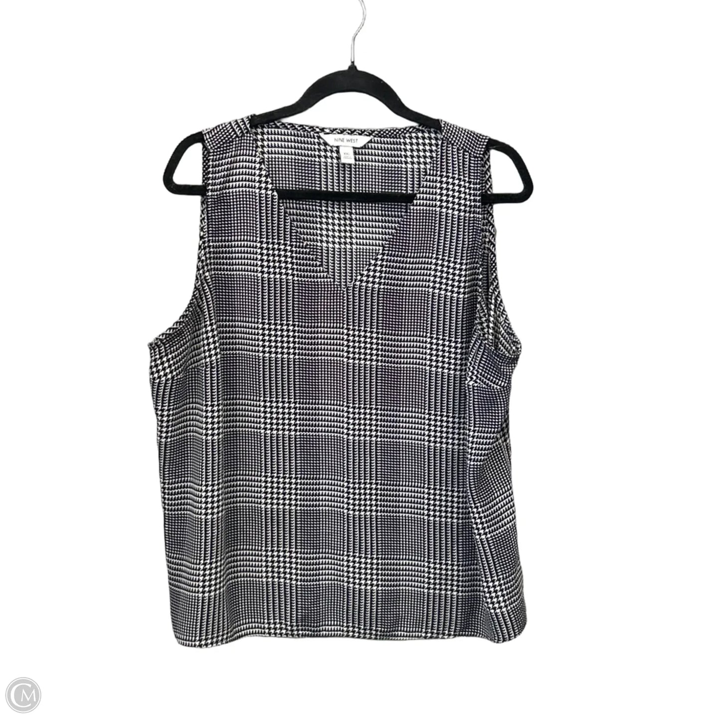 Top Sleeveless By Nine West In Black, Size: Xxl