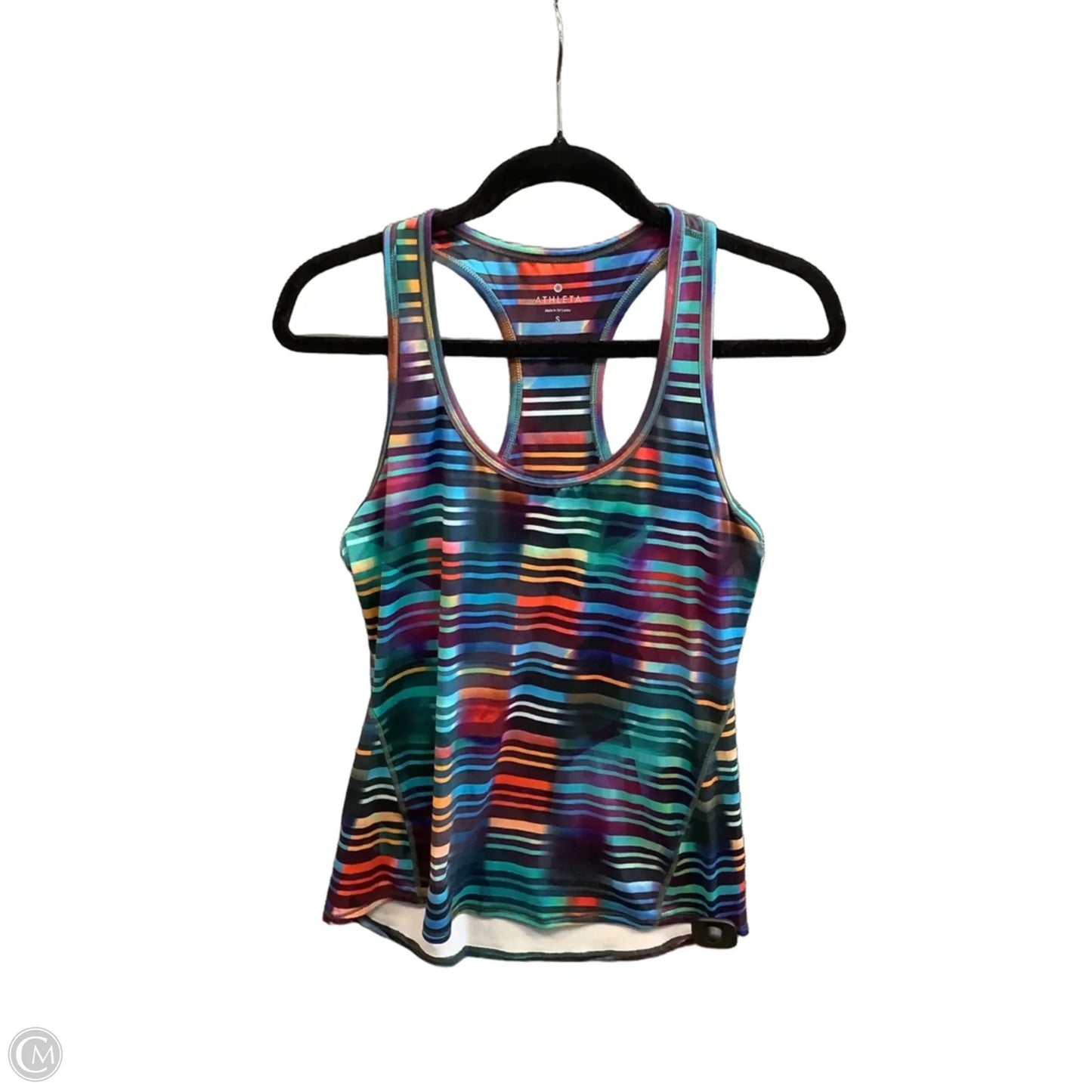 Athletic Tank Top By Athleta In Rainbow Print, Size: S