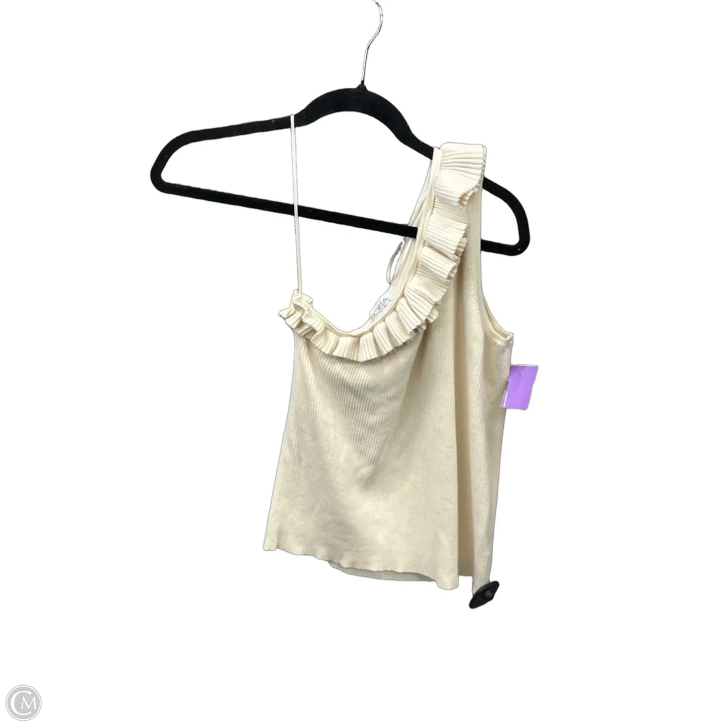 Top Sleeveless By Sofia By Sofia Vergara In Cream, Size: L