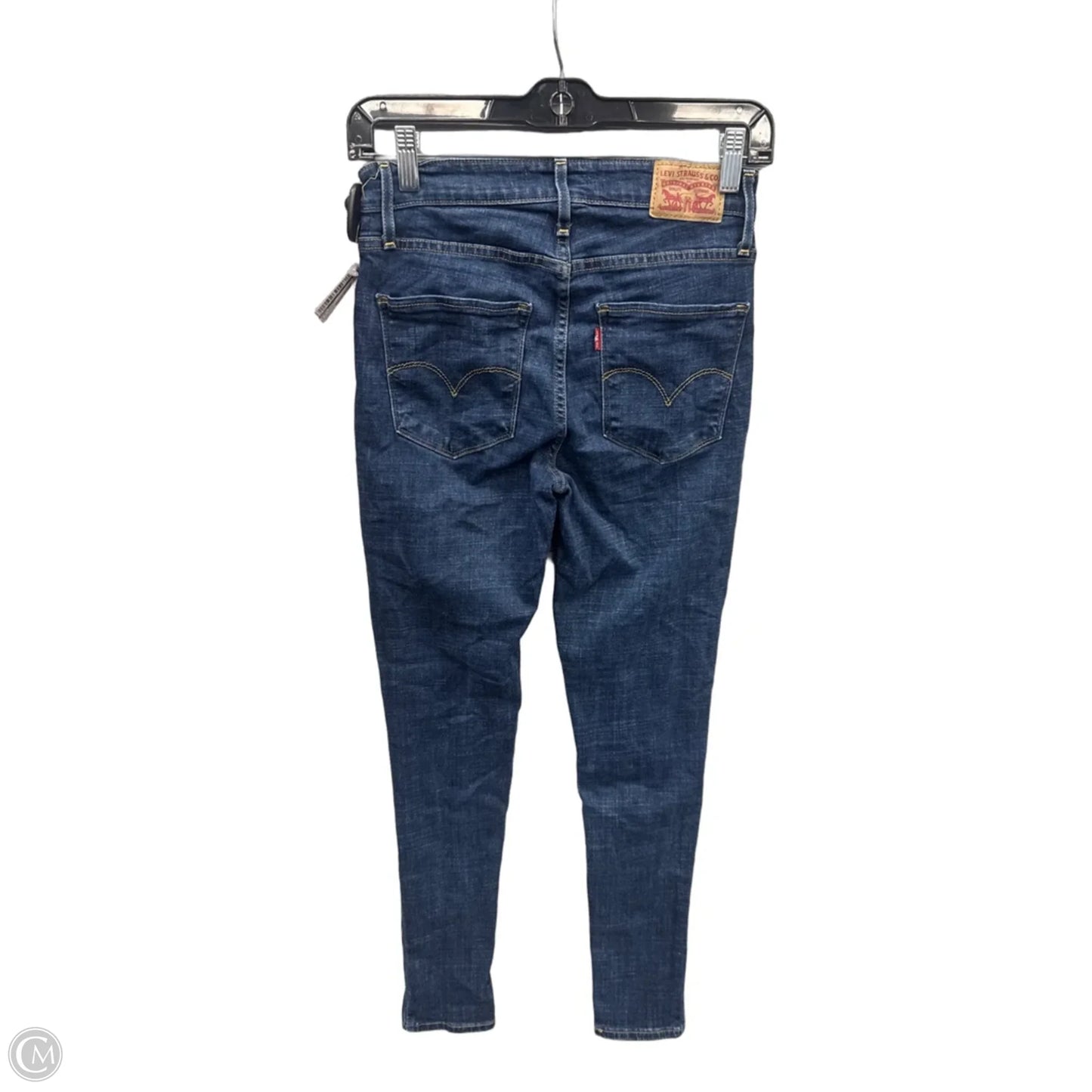 Jeans Skinny By Levis In Blue Denim, Size: 4