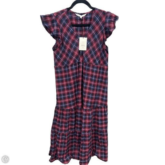 Dress Casual Midi By The Nines In Plaid Pattern, Size: M