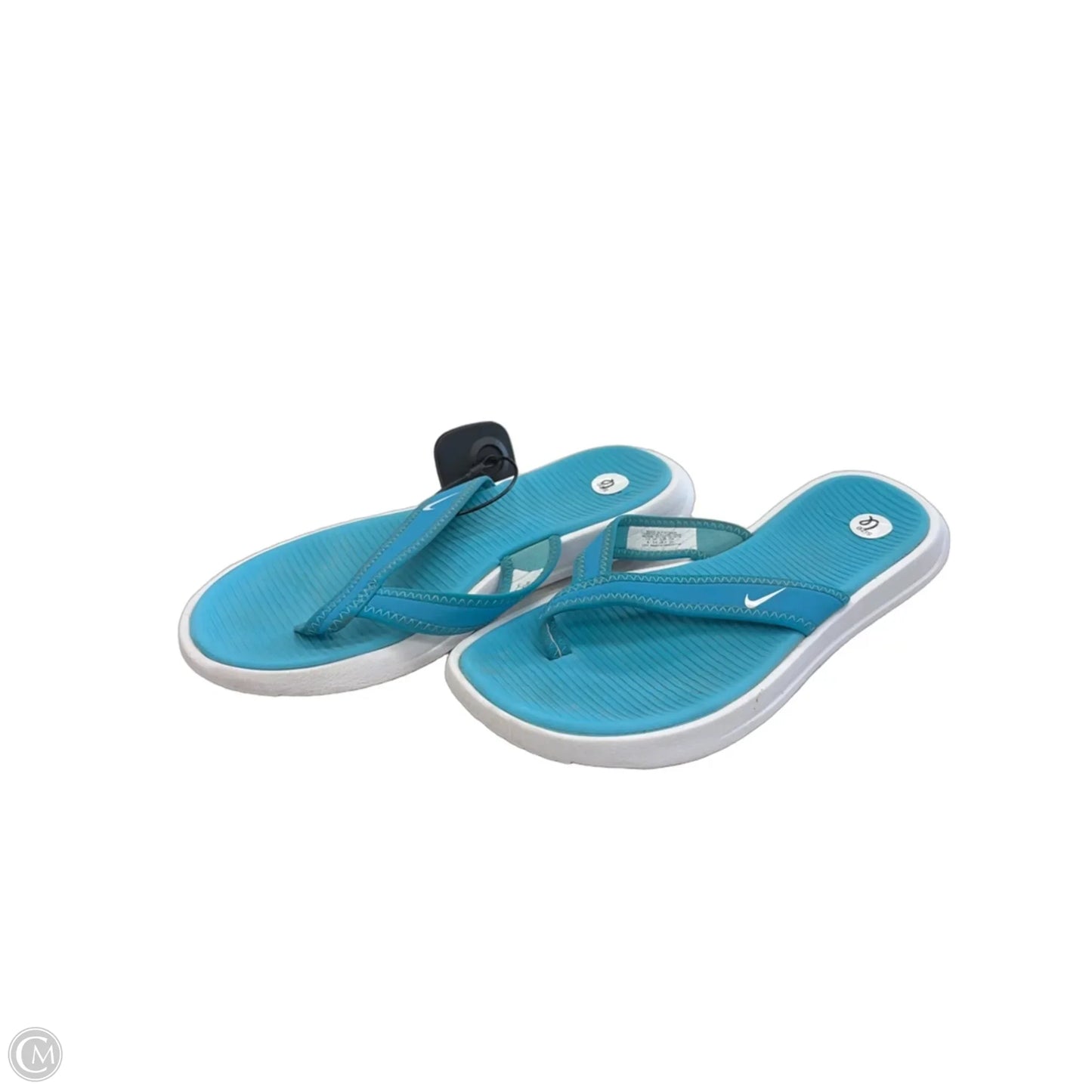Sandals Flip Flops By Nike In Blue, Size: 6