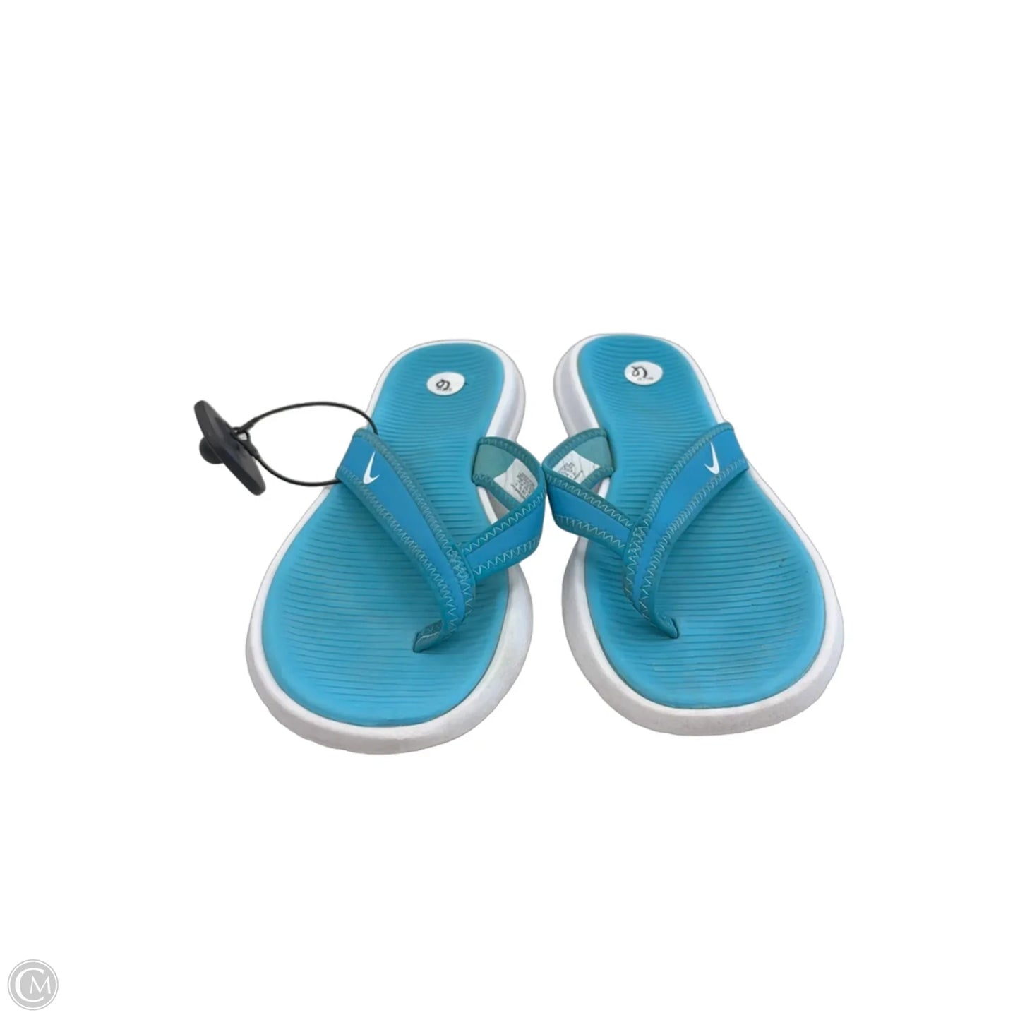 Sandals Flip Flops By Nike In Blue, Size: 6