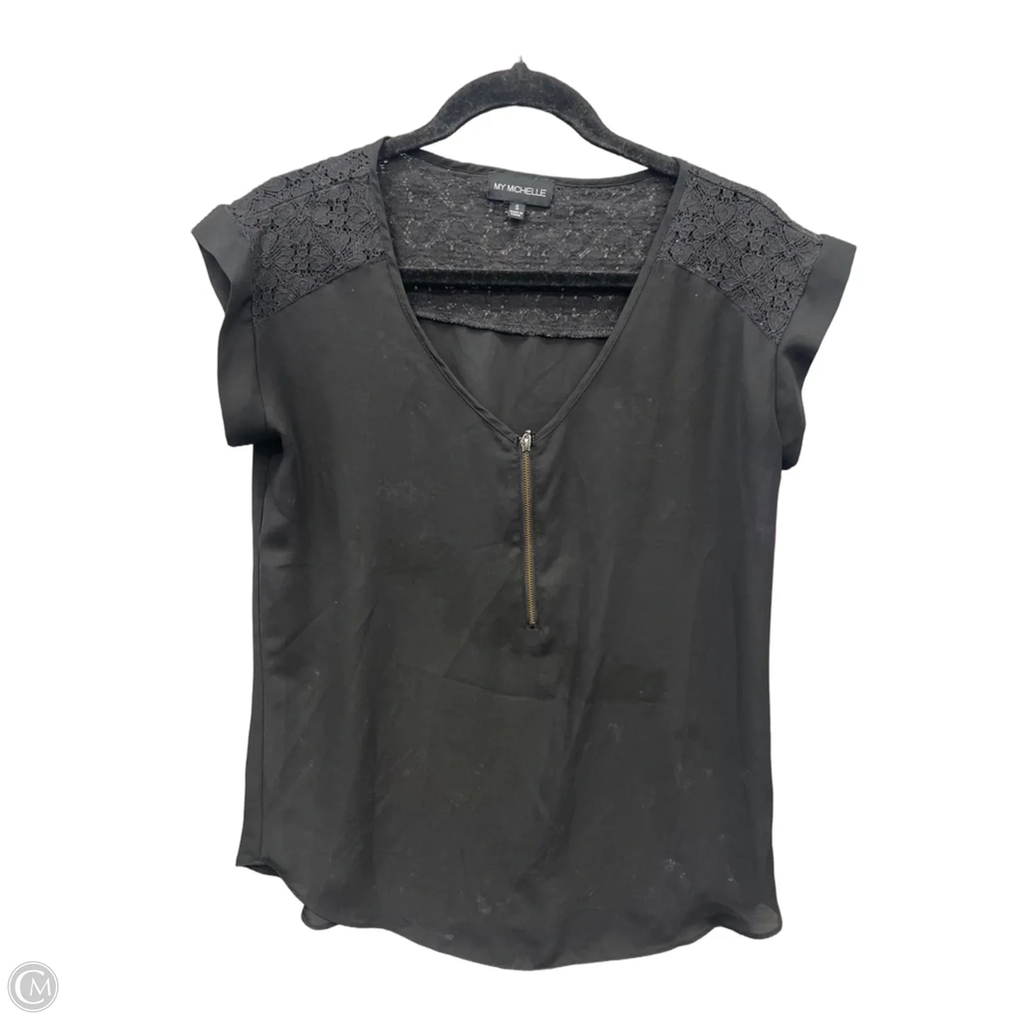Top Short Sleeve By My Michelle In Black, Size: S