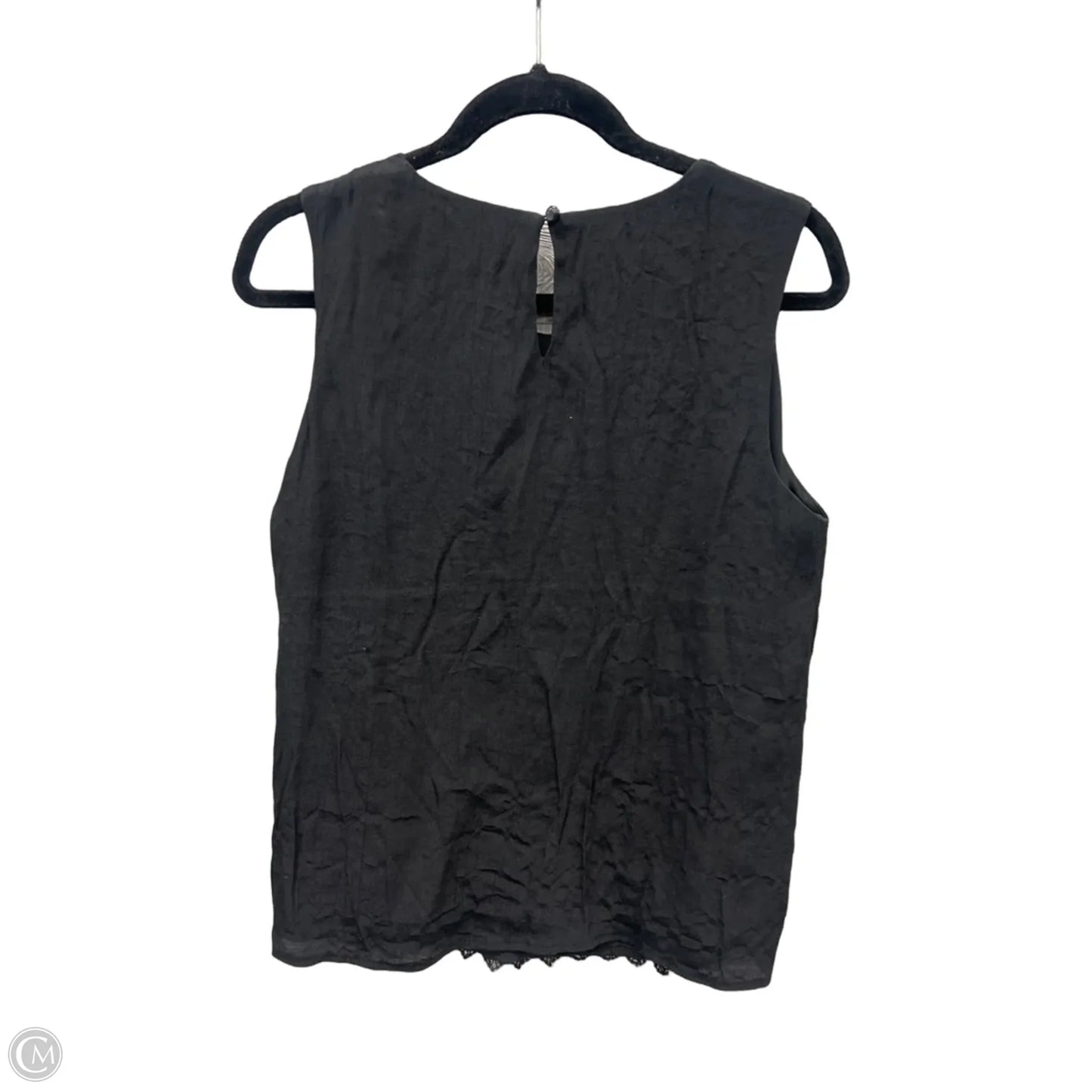 Top Sleeveless By Coldwater Creek In Black, Size: L