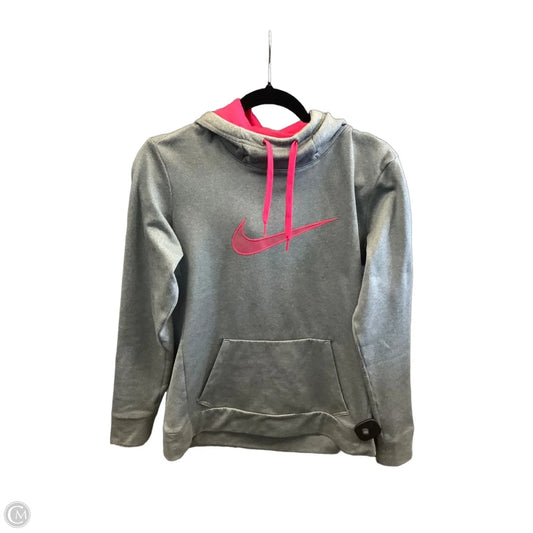 Athletic Sweatshirt Hoodie By Nike Apparel In Grey, Size: Sp