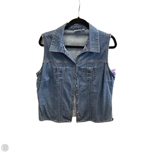 Vest Other By Sonoma In Blue Denim, Size: Xl