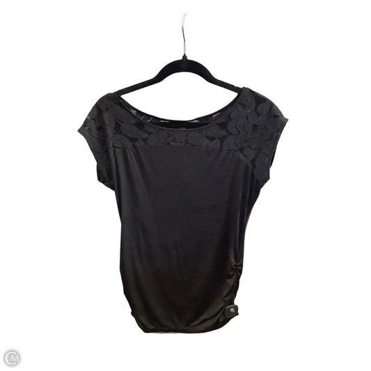 Top Short Sleeve By Worthington In Black, Size: M