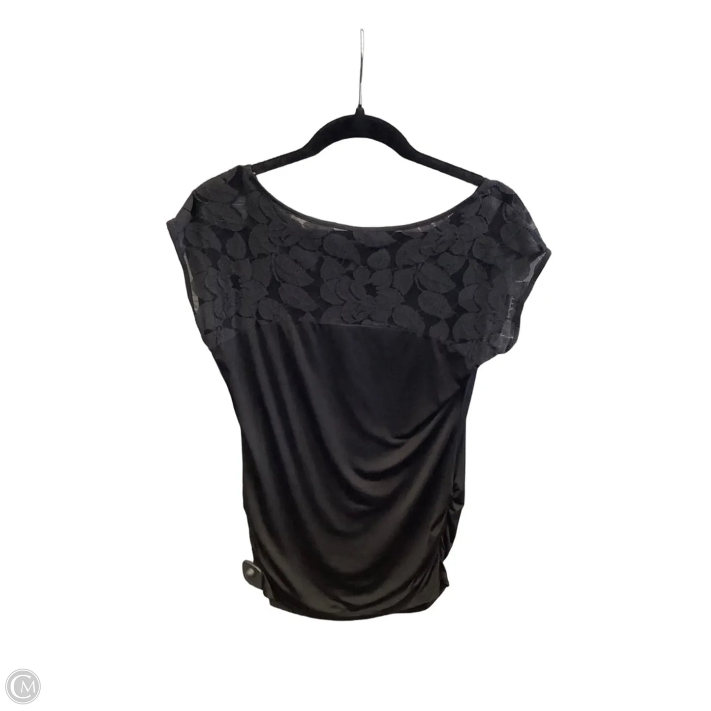 Top Short Sleeve By Worthington In Black, Size: M