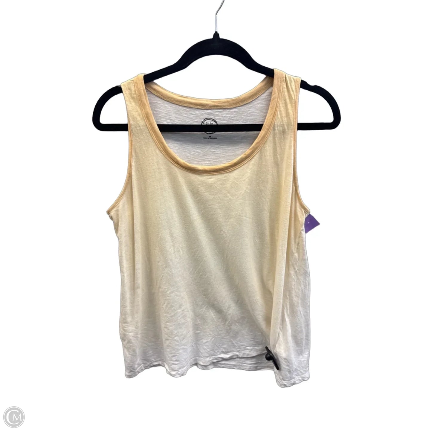 Top Sleeveless By Maurices In Yellow, Size: M