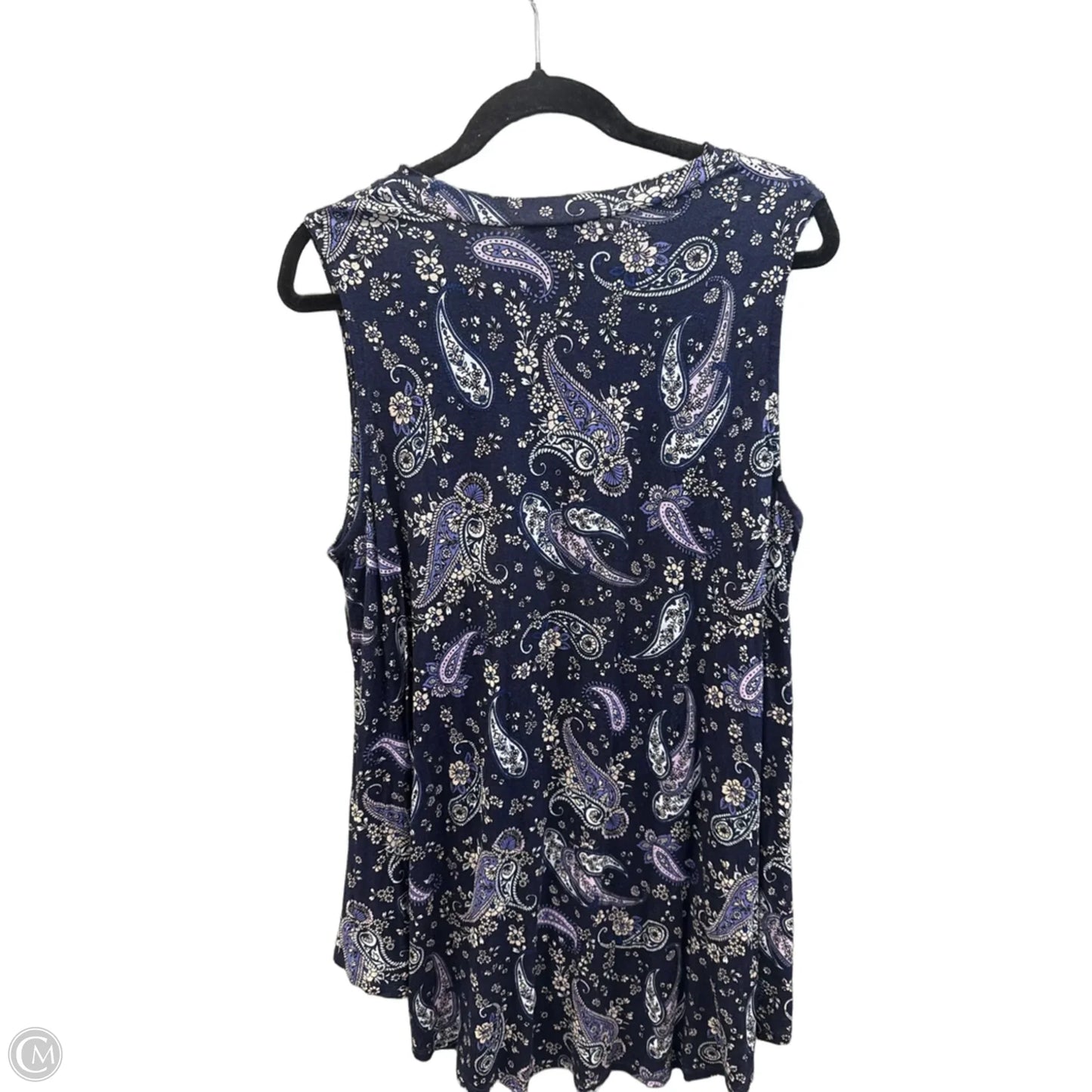 Top Sleeveless By Lane Bryant In Blue, Size: 1x
