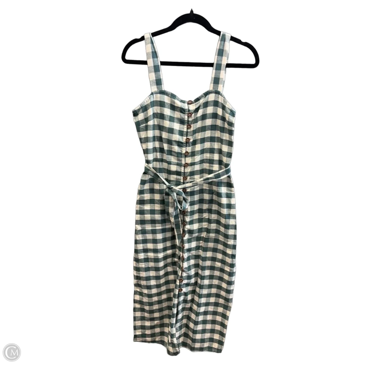 Dress Casual Midi By Mng In Plaid Pattern, Size: S