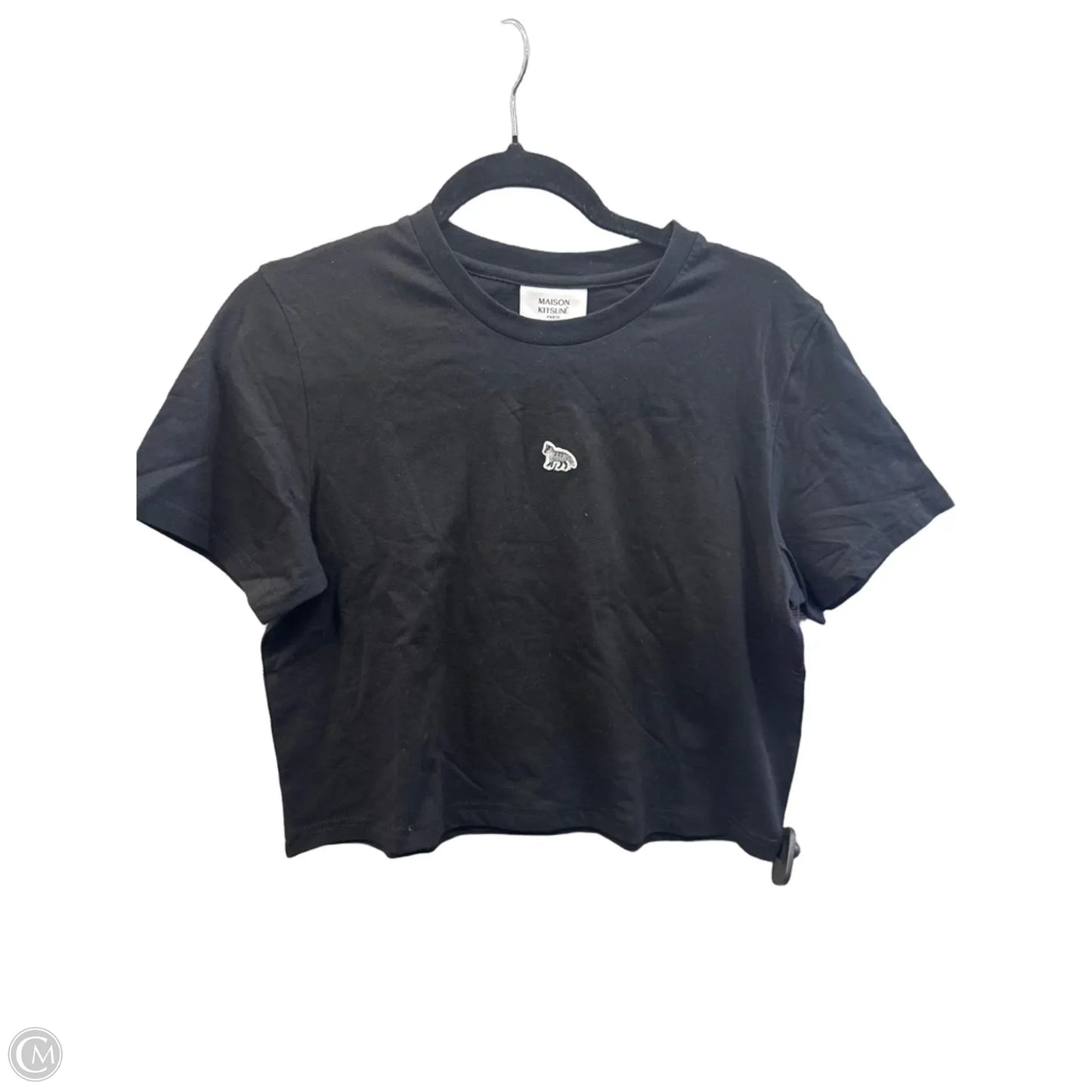 Top Short Sleeve By Clothes Mentor In Black, Size: L