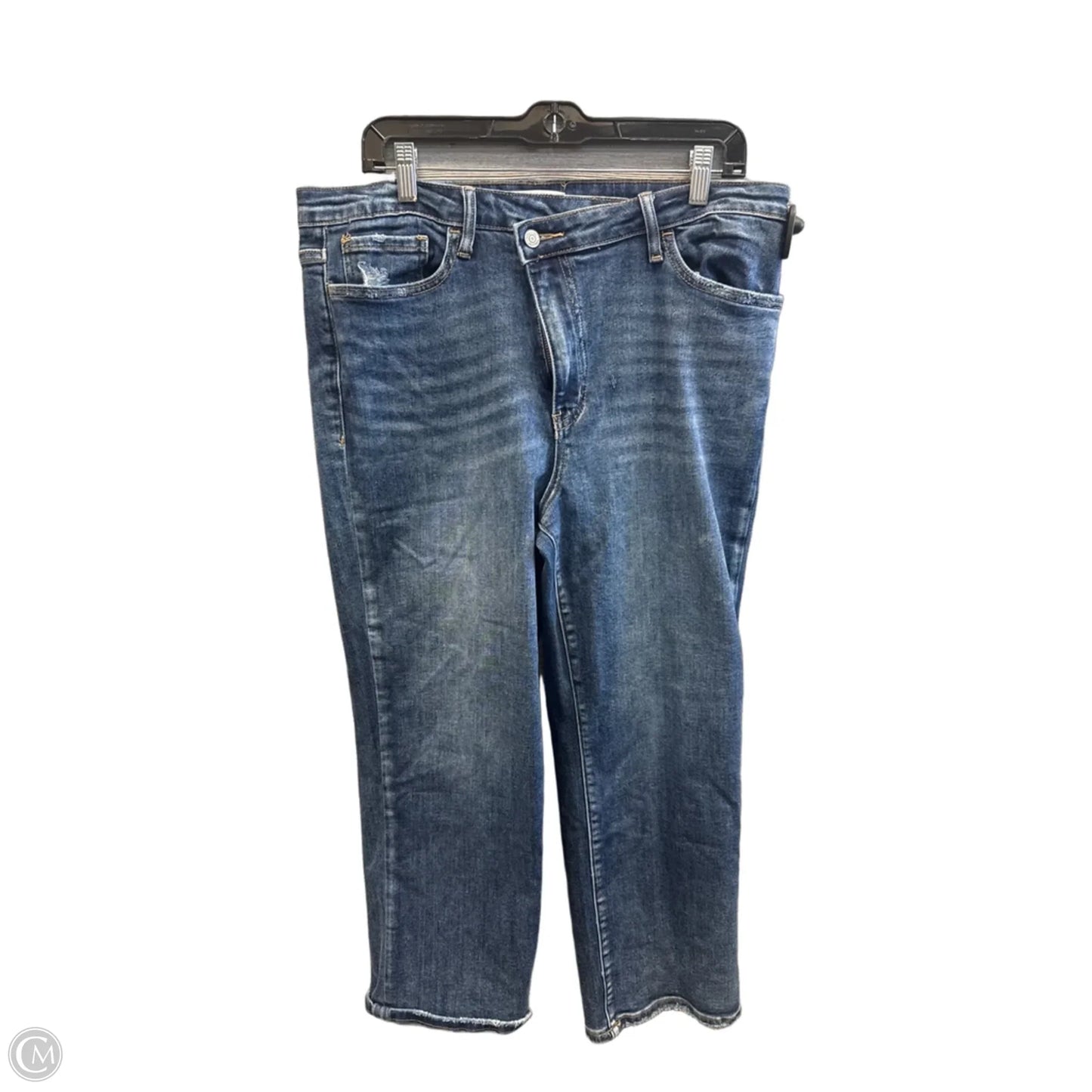 Jeans Straight By Willow & Root In Blue Denim, Size: 16
