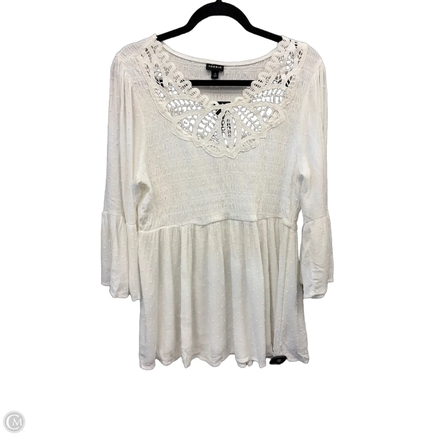 Dress Casual Short By Torrid In White, Size: L
