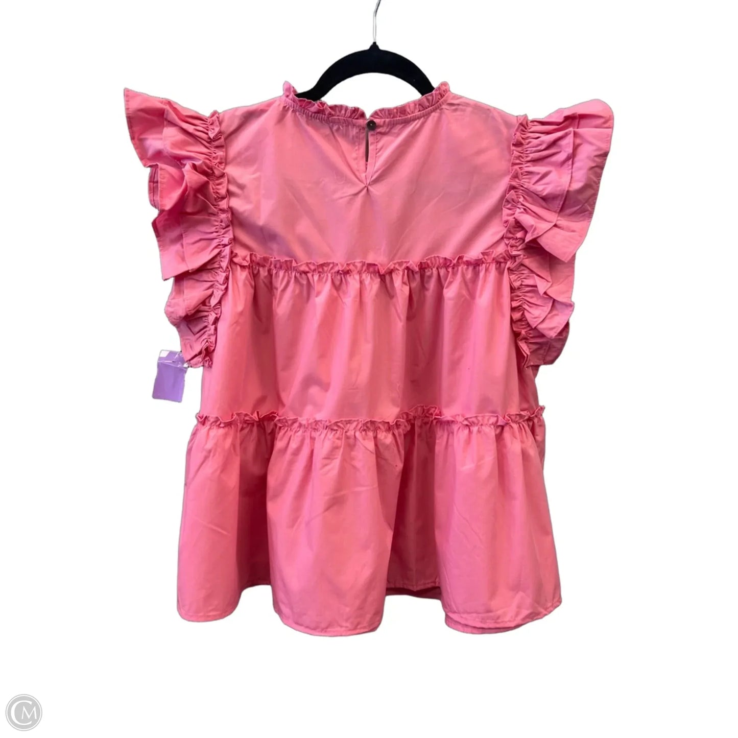 Top Short Sleeve By She + Sky In Pink, Size: M