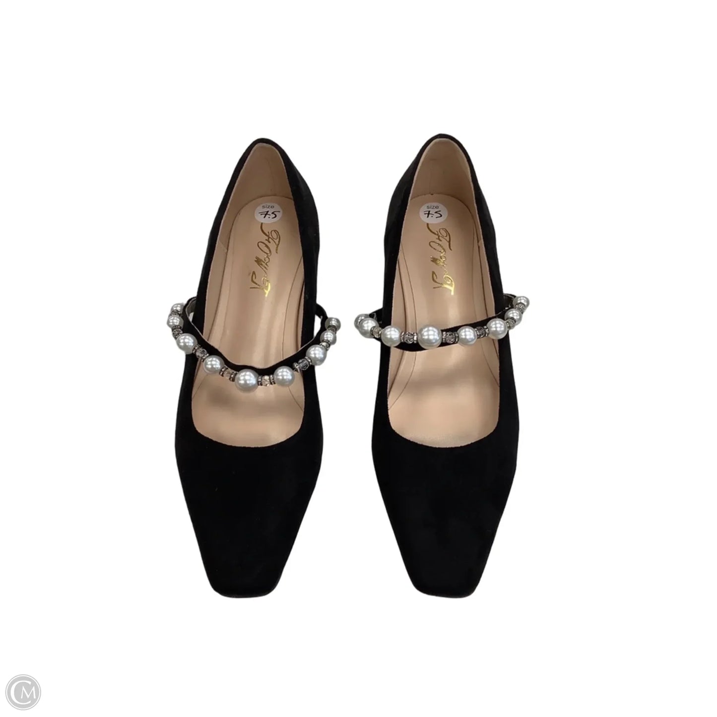 Shoes Flats By Clothes Mentor In Black, Size: 7.5
