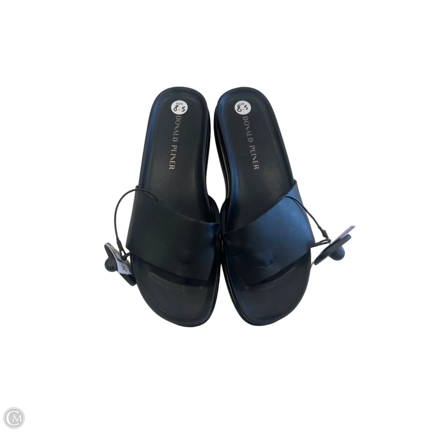 Sandals Flats By Donald Pliner In Black, Size: 8.5