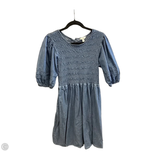 Dress Casual Midi By Terra & Sky In Blue Denim, Size: Xl