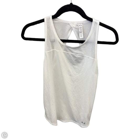 Athletic Tank Top By Under Armour In White, Size: Xs