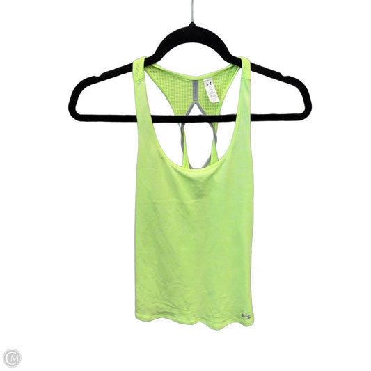 Athletic Tank Top By Under Armour In Green, Size: Xs