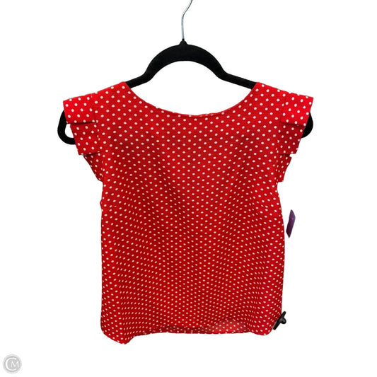 Top Sleeveless By Monteau In Red, Size: M