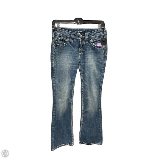 Jeans Boot Cut By Silver In Blue Denim, Size: 2